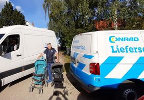Gespendete Kinderwagen