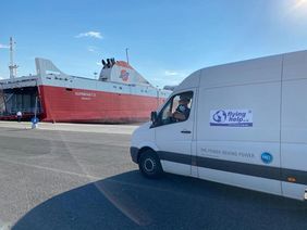 Van in Bari angekommen